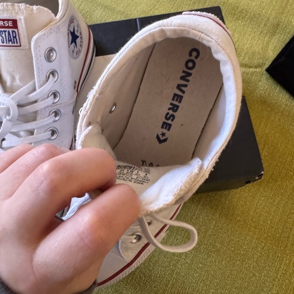Converse White High-Top Sneakers - Picture 4 of 11